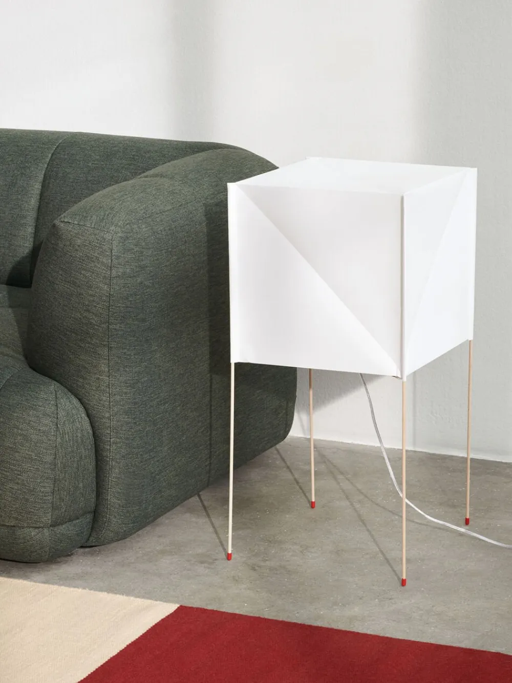 Paper Cube Floor Lamp-ECOPET Paper>Hay