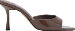 Dame MANGO Patent leather effect heeled sandal