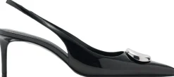 Patent leather high-heeled shoes wi><noscript><img width=