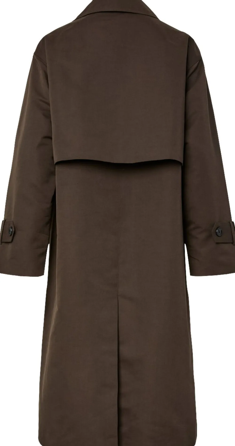 PCAGNES LS TIE TRENCHCOAT WVN D2D P>Pieces New