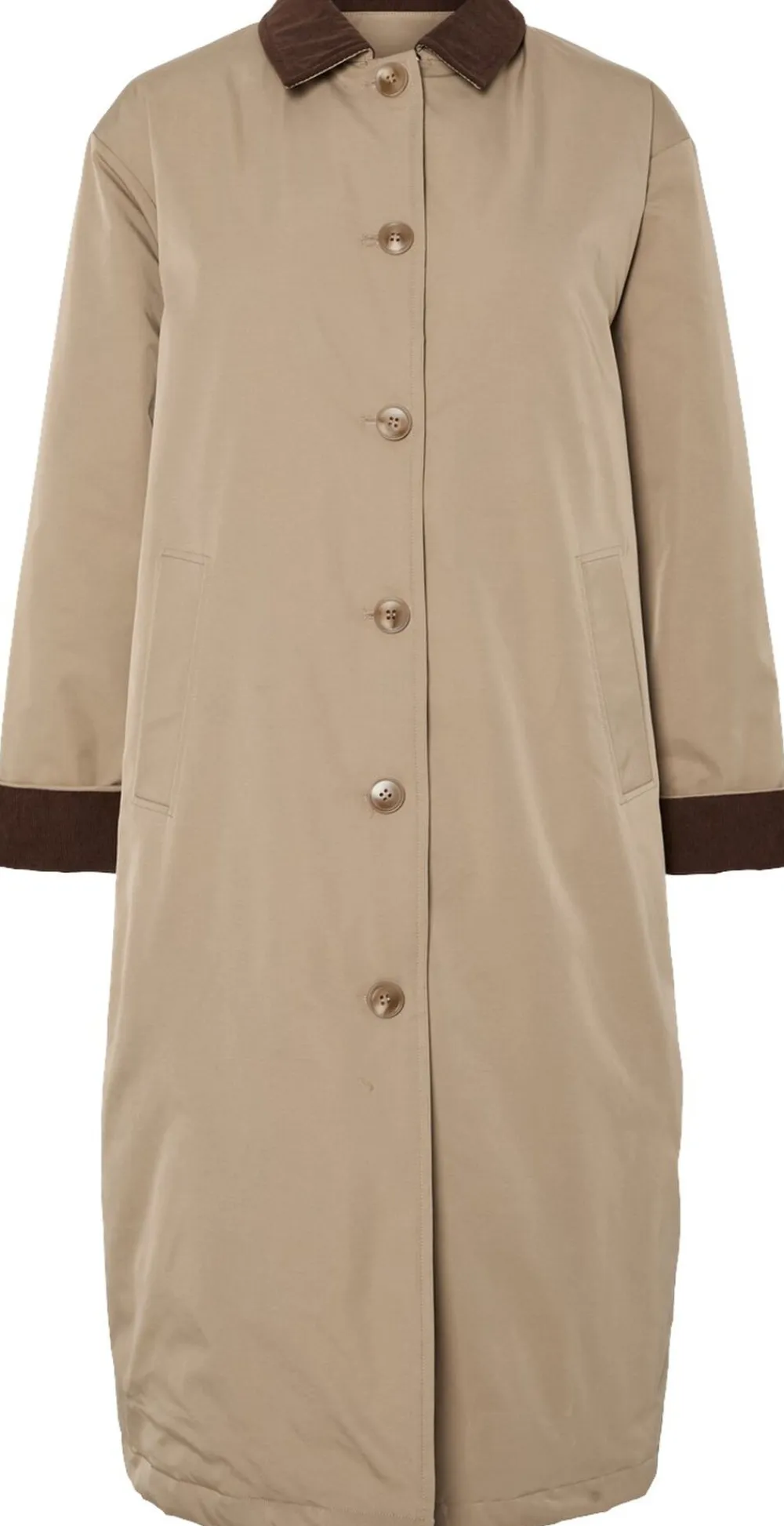 Dame Pieces PCJORMA LONG CORDUROY JACKET NOOS