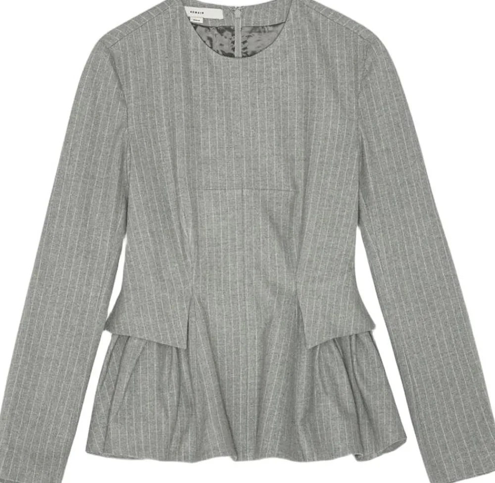REMAIN PEPLUM TOP WITH LONG SLEEVES Titanium comb. Discount