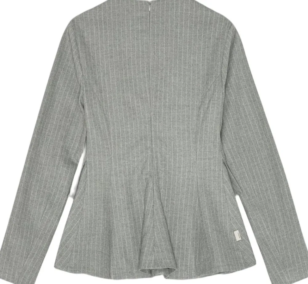 REMAIN PEPLUM TOP WITH LONG SLEEVES Titanium comb. Discount