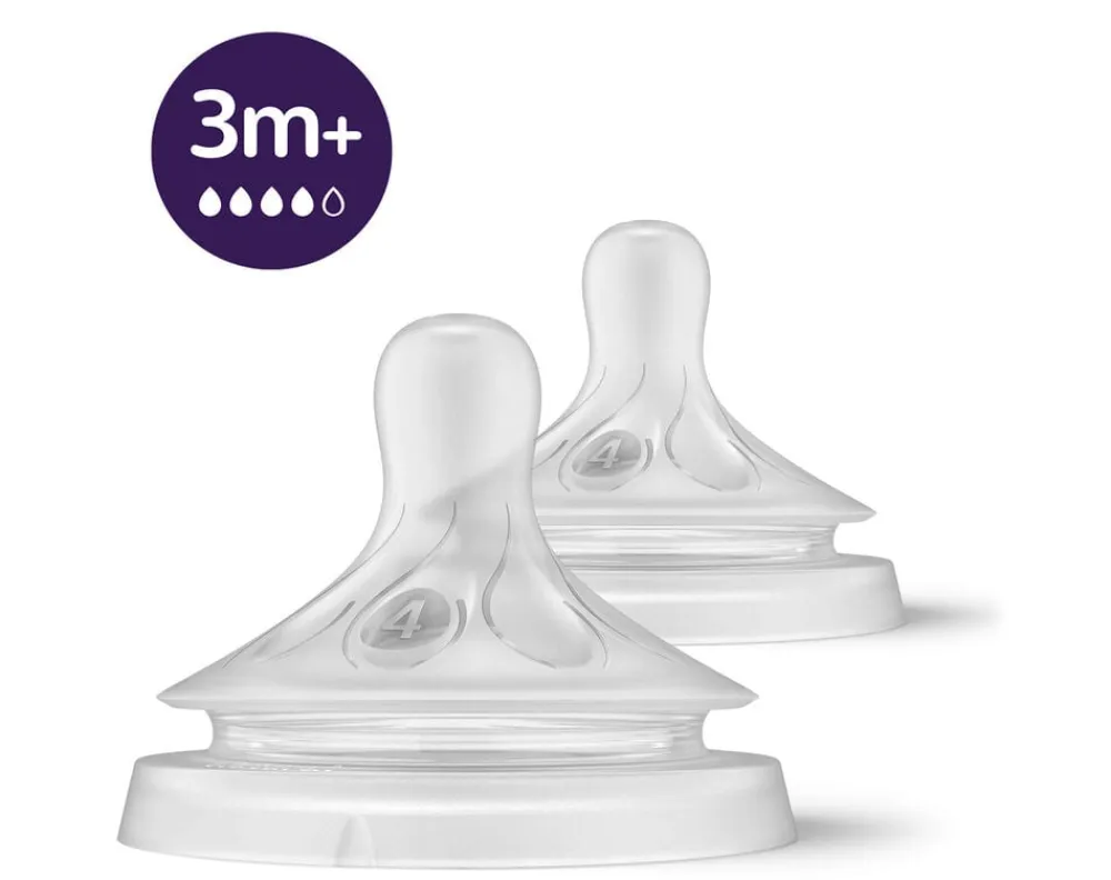 Philips AVENT Natural Response Nipple - 3m+ - Pakke med 2