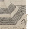 Plaid, Bandeau-Natur/Sort, 130x180 cm>AU Maison Outlet