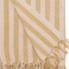 AU Maison Plaid, Stribet-Sennep/Naturlig, 130x180 cm Clearance