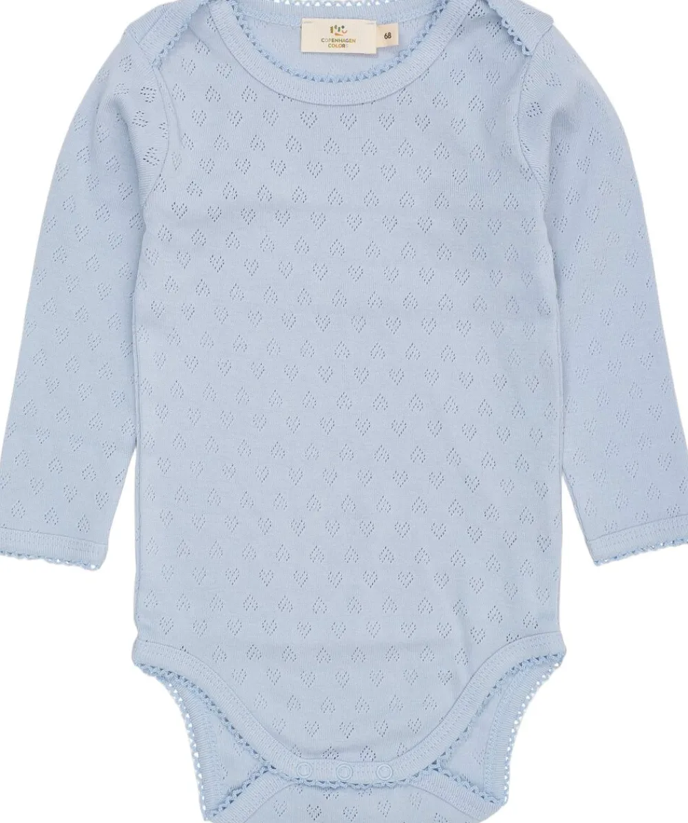 Børn Copenhagen Colors POINTELLE HEART LAPNECK BODY LS