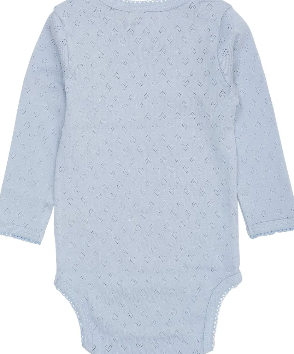 Børn Copenhagen Colors POINTELLE HEART LAPNECK BODY LS