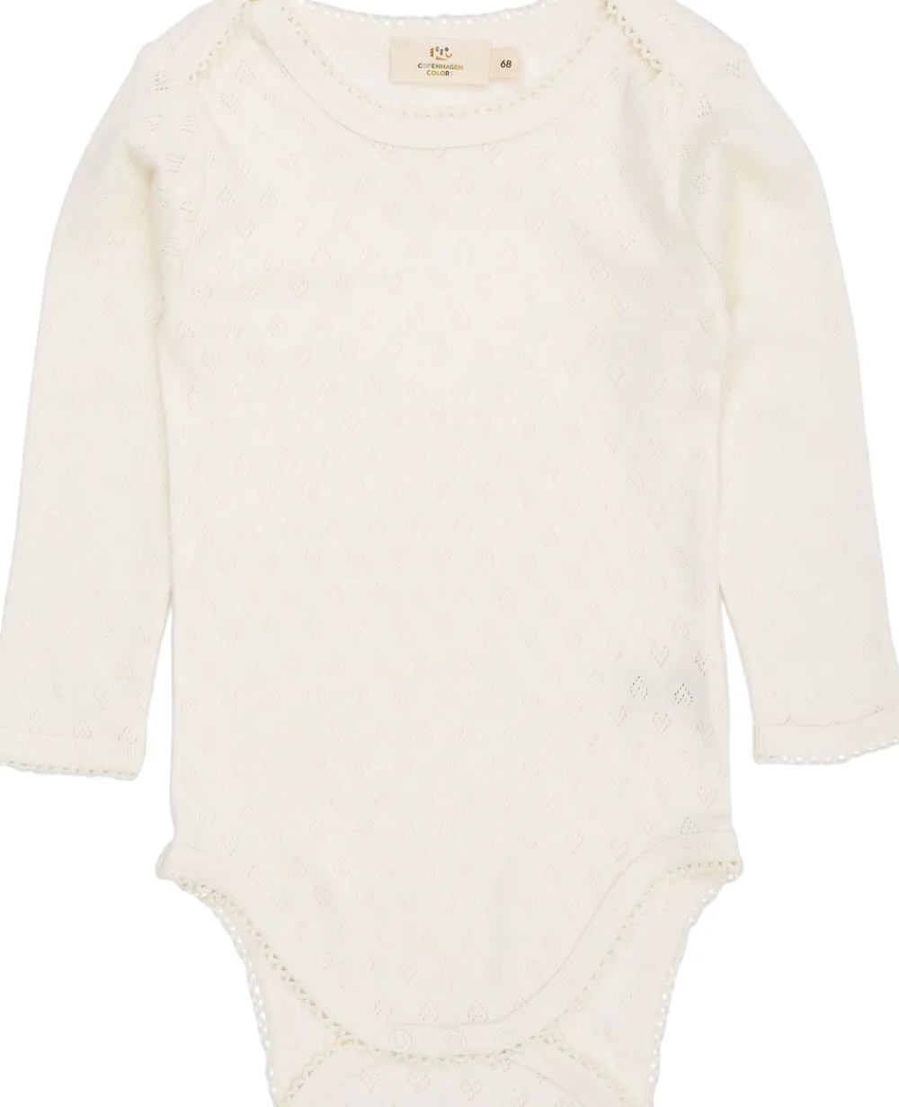 POINTELLE HEART LAPNECK BODY LS>Copenhagen Colors New