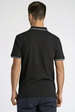 Lindbergh Polo shirt w. contrast piping Sort New