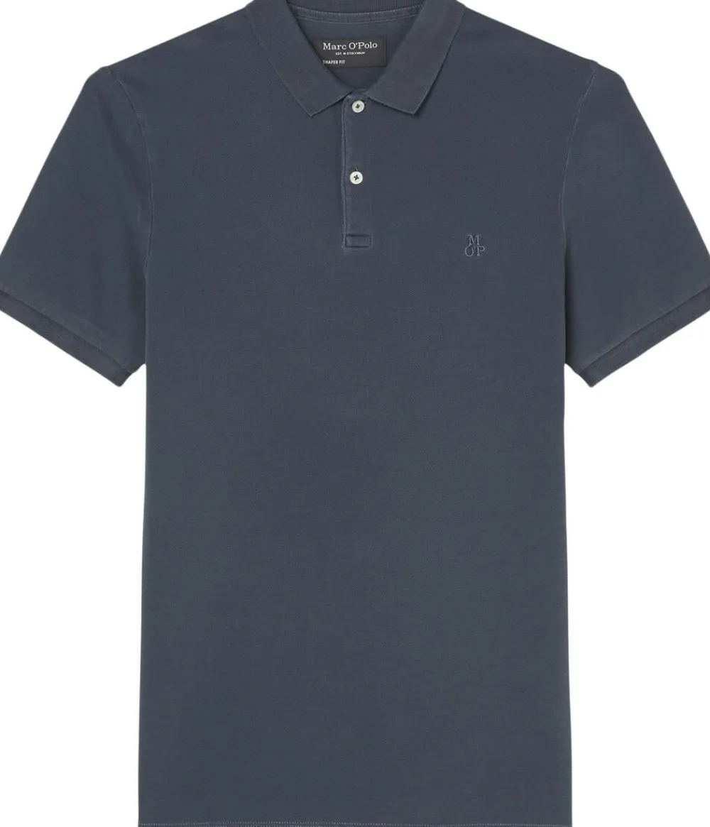 Polo, short sleeve, button placket,>Marc O’Polo