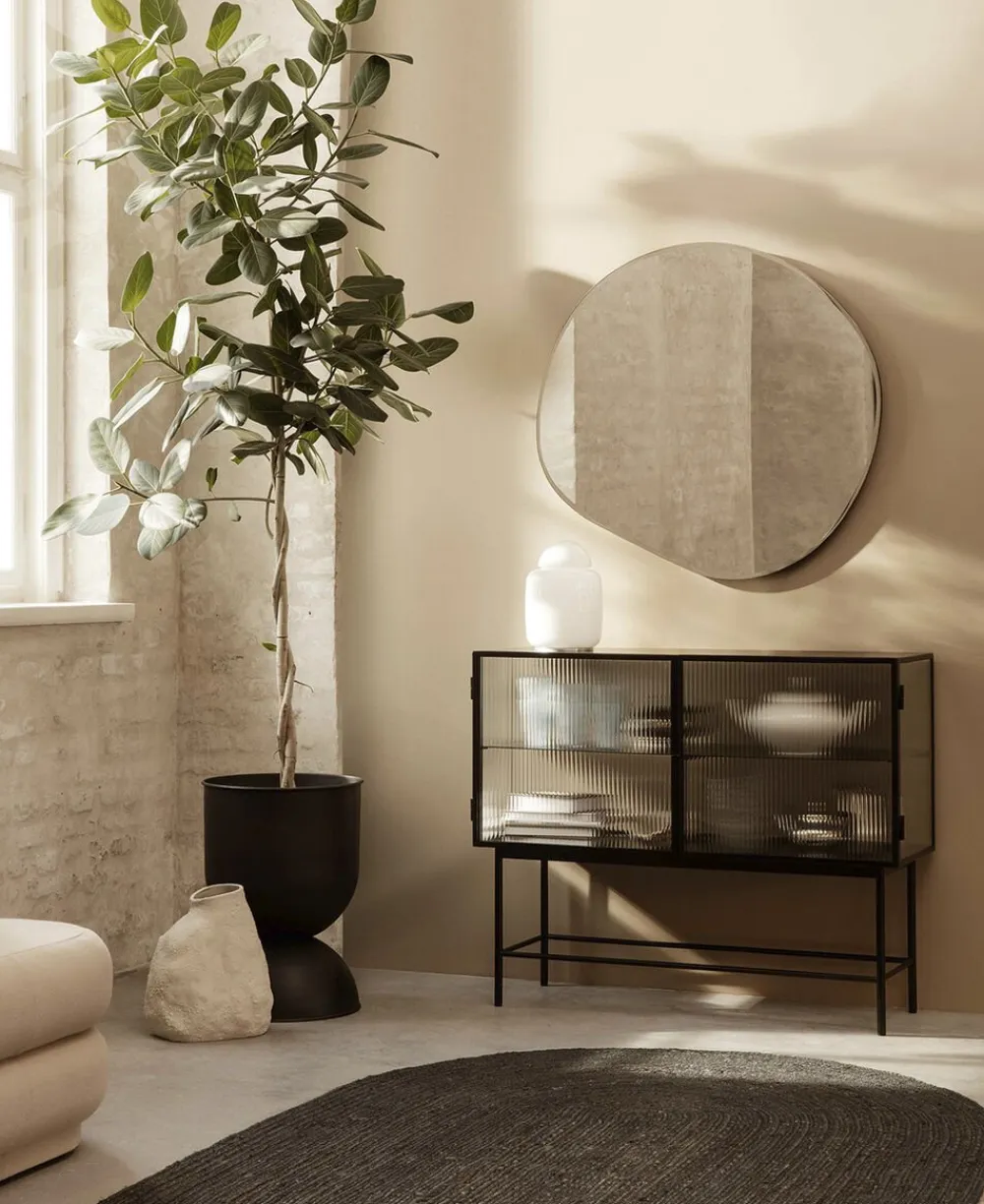 Ferm Living Pond Mirror - XL - Brass Best