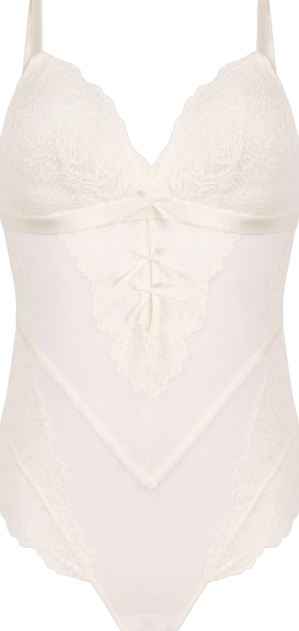 Hunkemöller POSIE STRING BODY Snow white Clearance