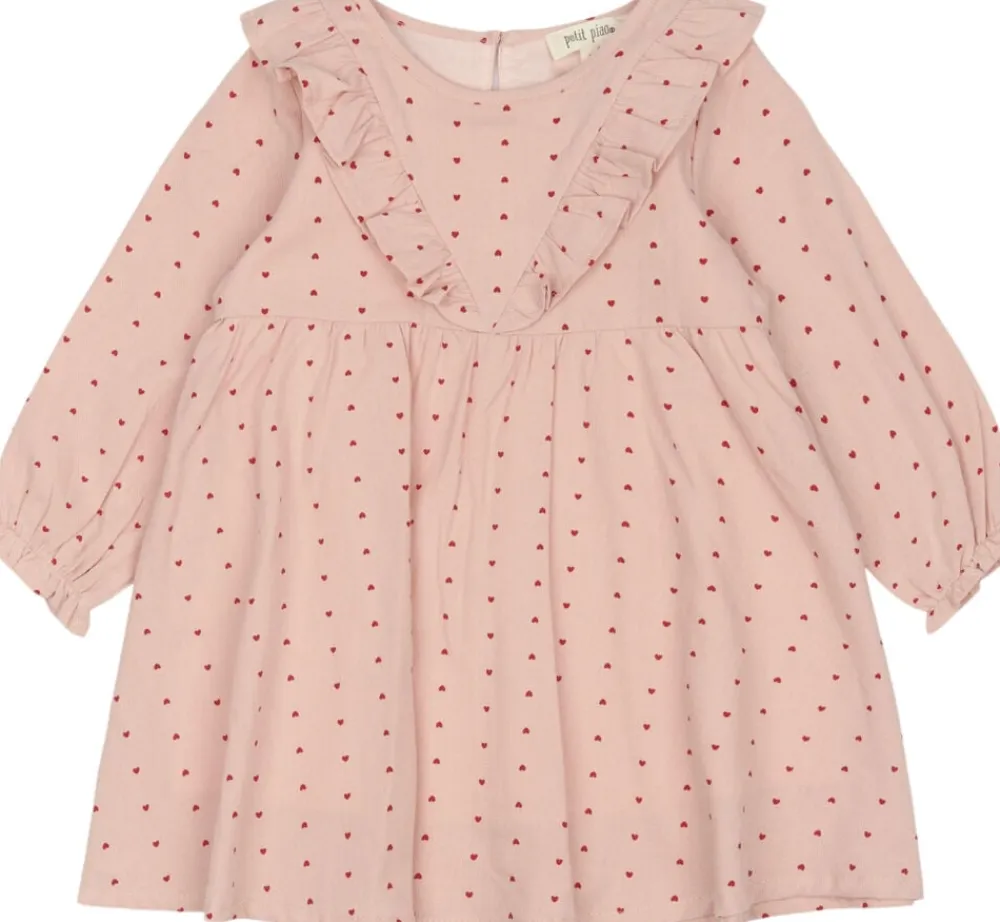 PETIT PIAO PPDeva Dress LS Pink heart Outlet