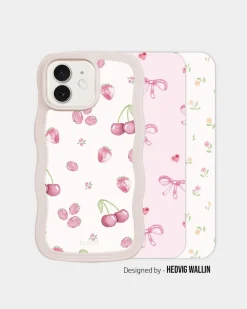 HoldIt Print Pack iPhone 12/12Pro Pink Breeze R&oslash;d