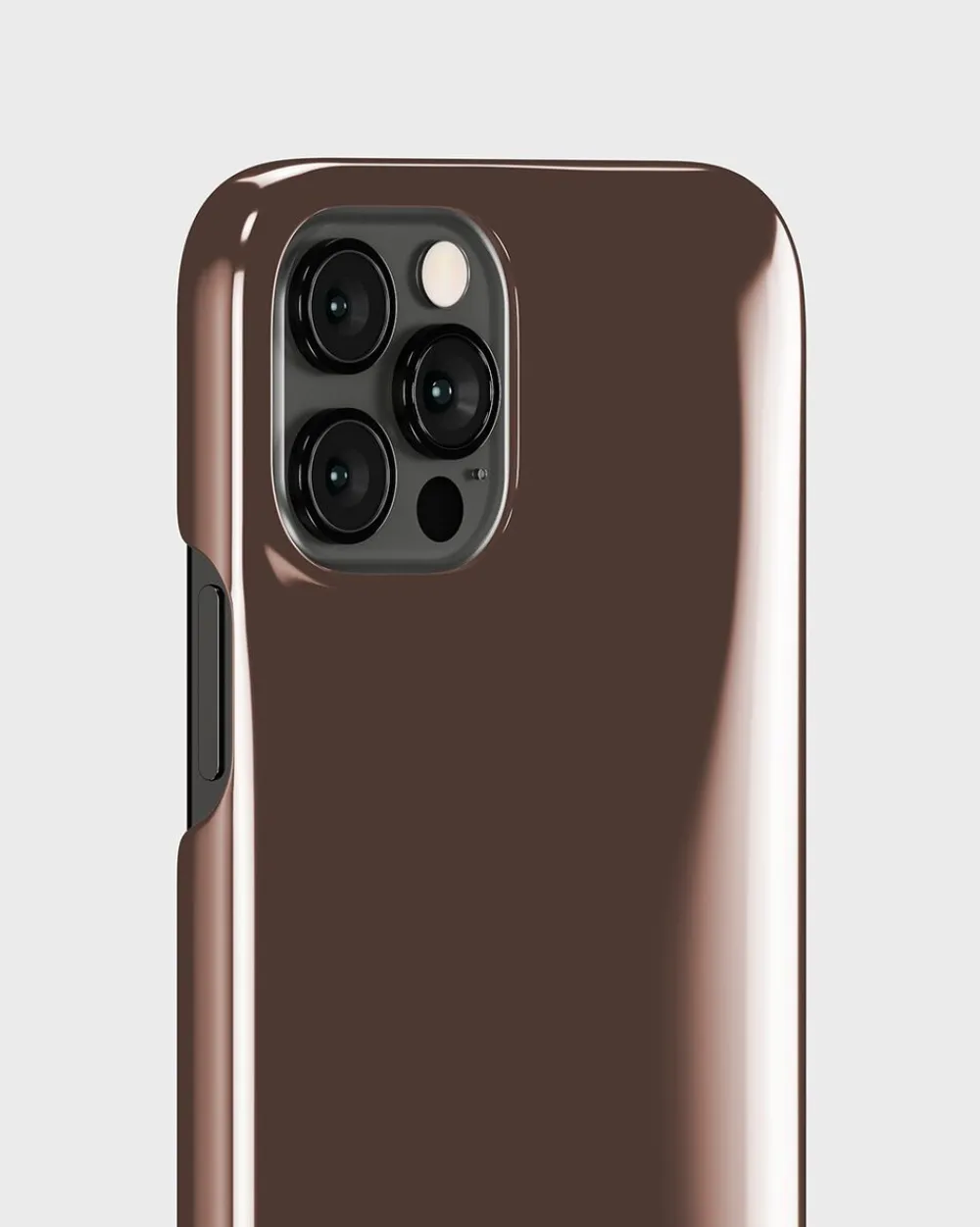 HoldIt Puffy Case iPhone 12/12 Pro Chocolate Brun Hot