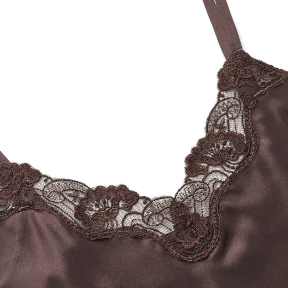 Dame Lady Avenue Pure Silk - Slip w. lace