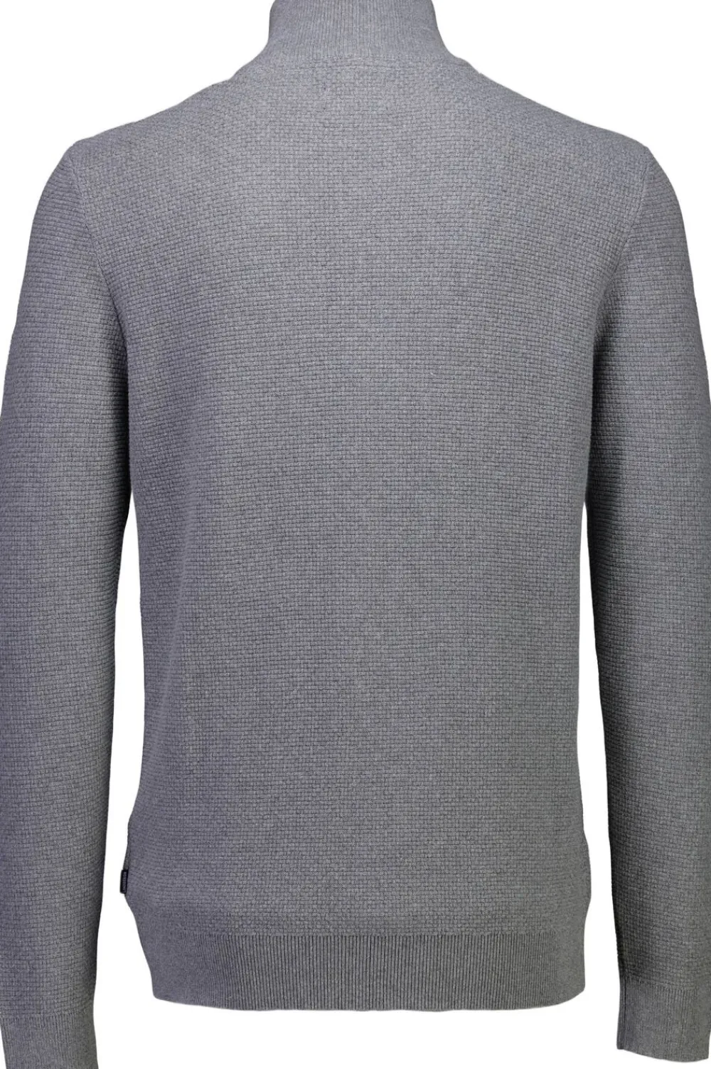 Lindbergh Recycle structure zip cardigan Dk grey Clearance