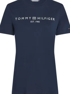 Dame Tommy Hilfiger REG CORP LOGO C-NK SS