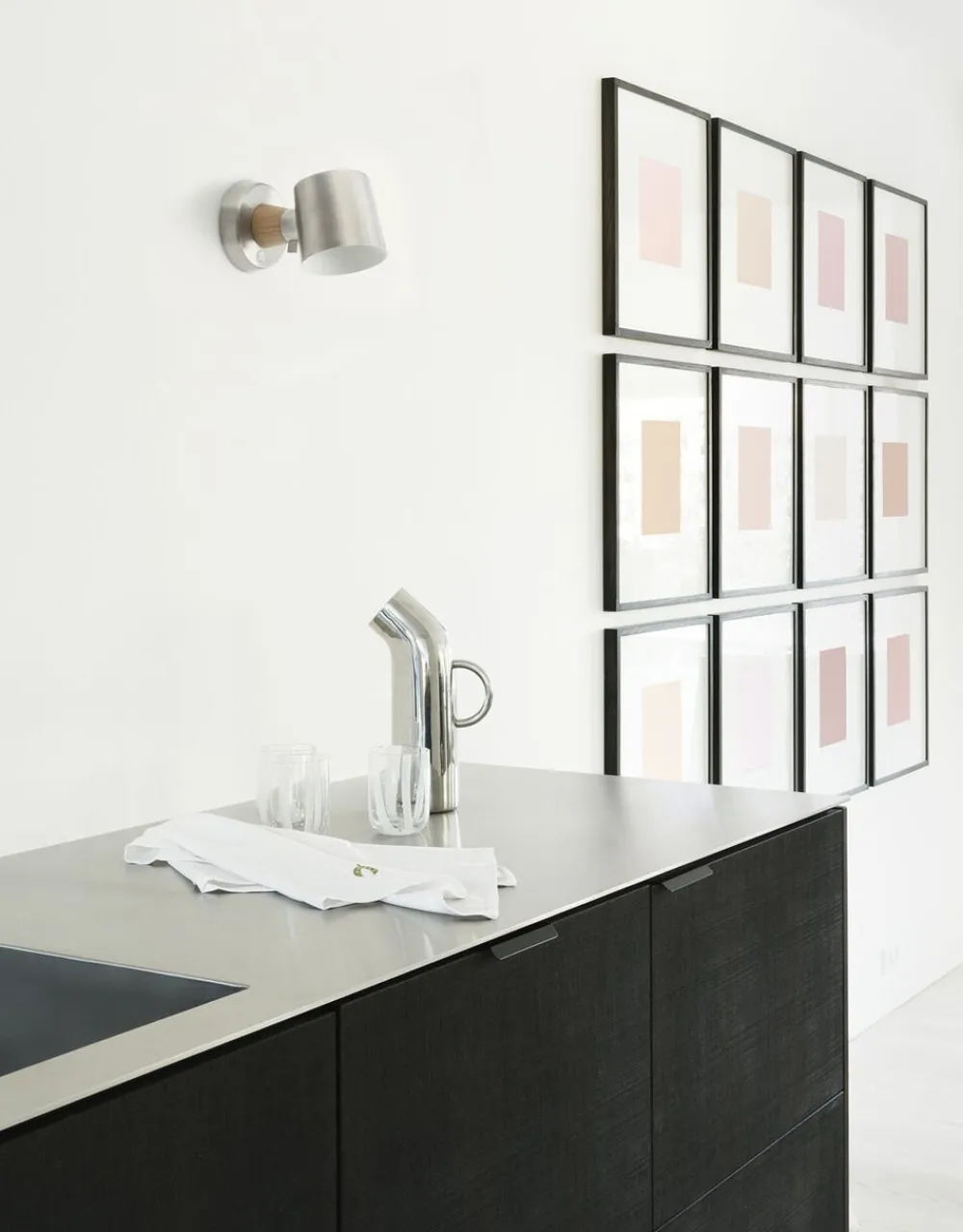 Normann Copenhagen Rise Wall Lamp Hardwired EU - Stainless Steel