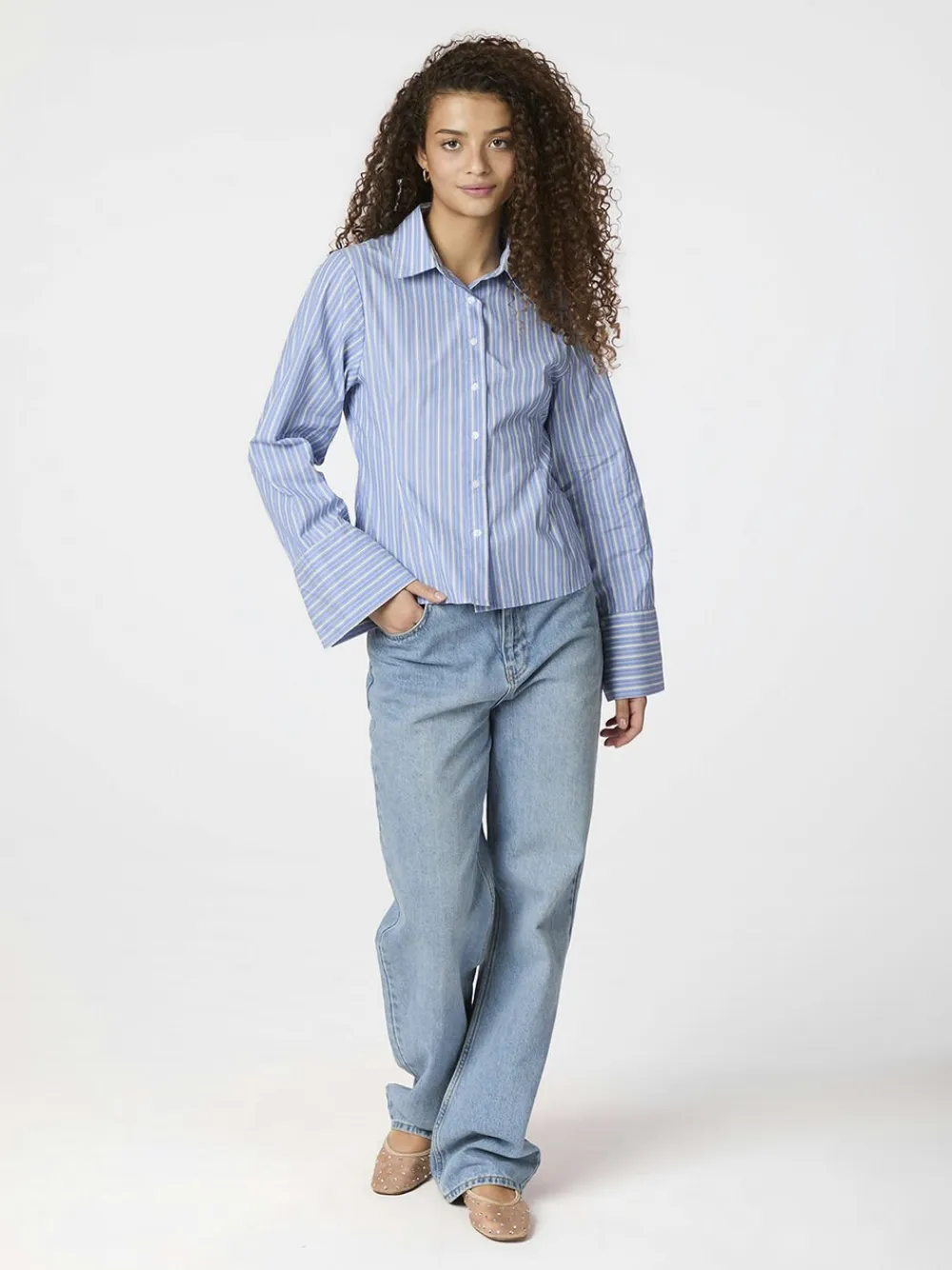 Dame Neo Noir Rosa Stripe Shirt