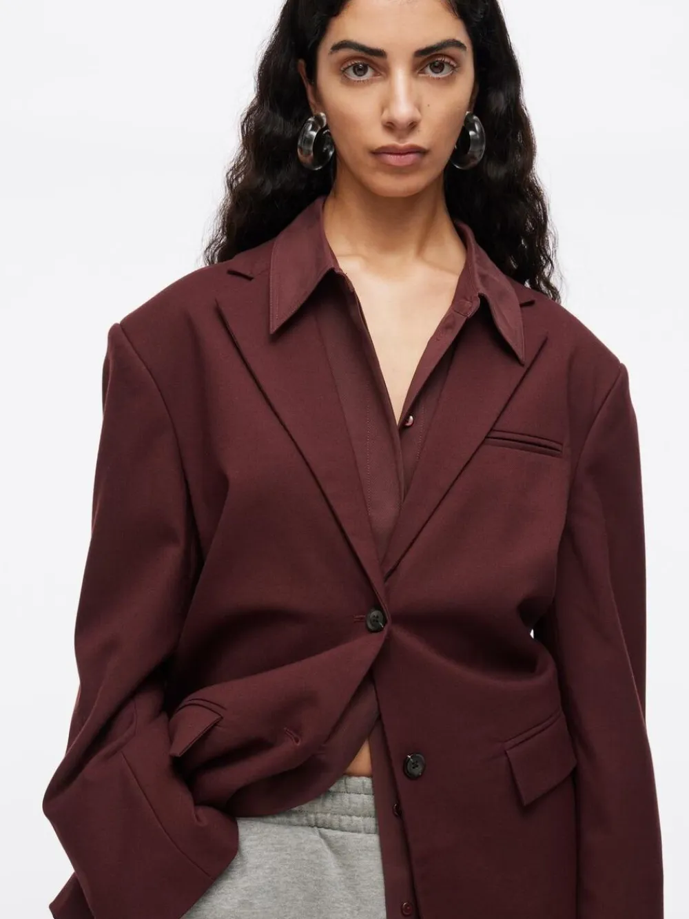 Dame ROUGE-EDIT ROULIA LS OVERSIZED BLAZER