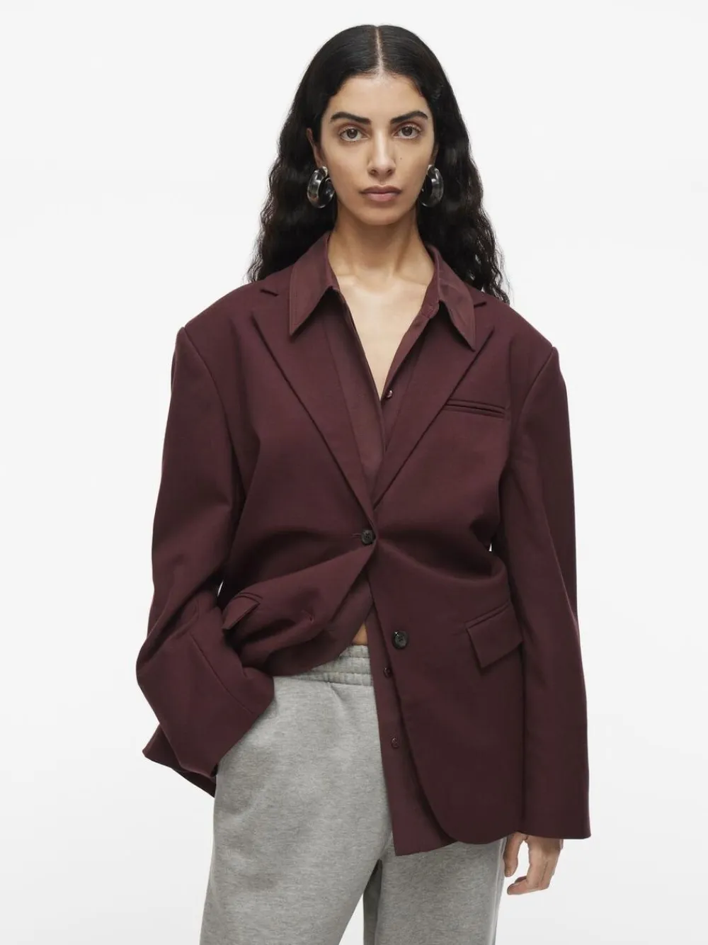 Dame ROUGE-EDIT ROULIA LS OVERSIZED BLAZER