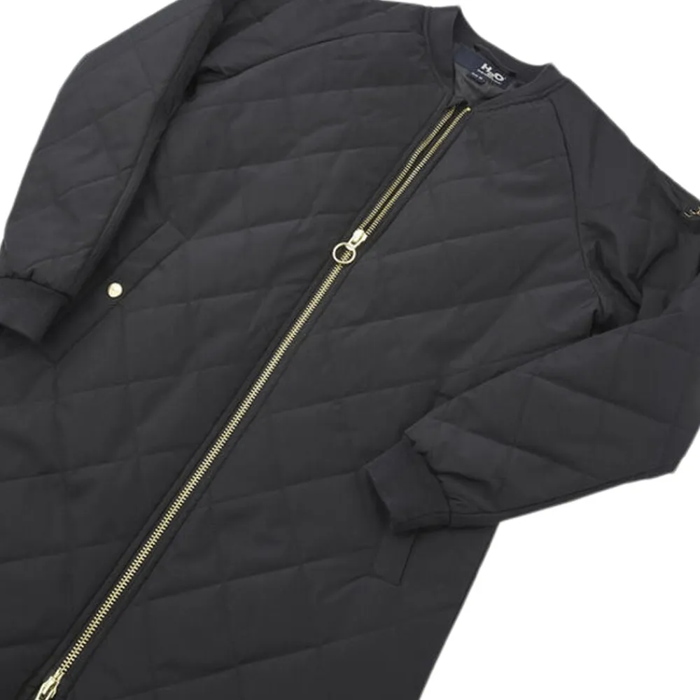 H2O Rubina Quilted lang overgangsjakke Sort Online