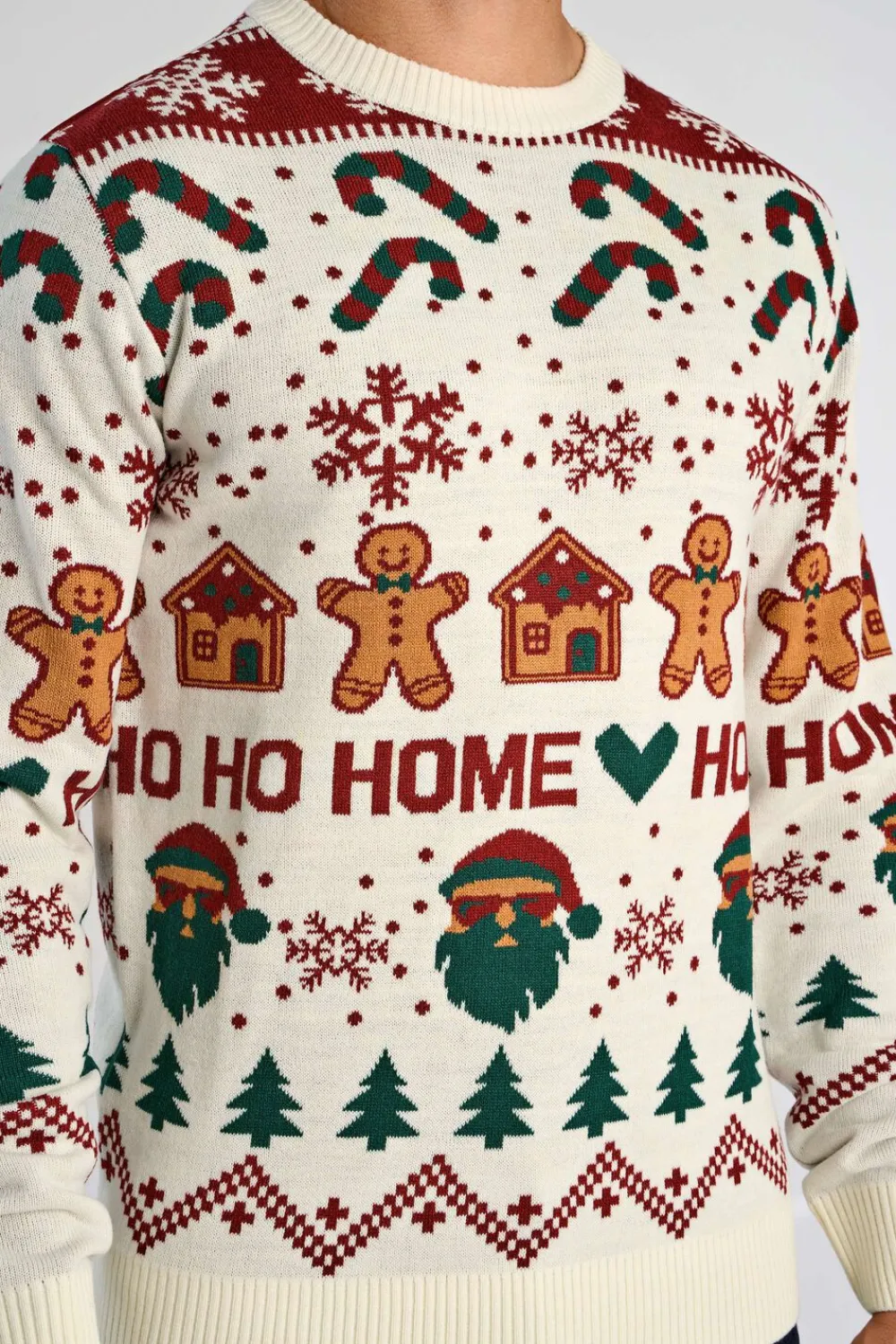Lindbergh Santa sweater Hvid Clearance