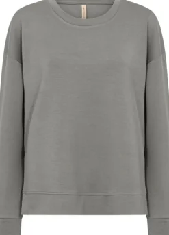SC-BANU 164 Sweatshirt Støvet Grøn>soyaconcept Discount