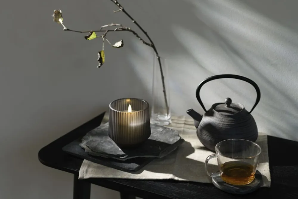 Uyuni Scented wax glass candle, Harmony, Smoke, 8,5x9,5 cm *