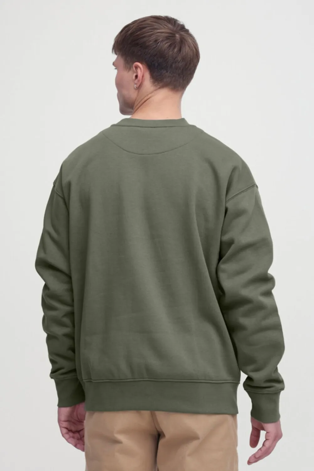 !Solid SDLenz Crew SW Sweatshirt21104222 Dusty olive