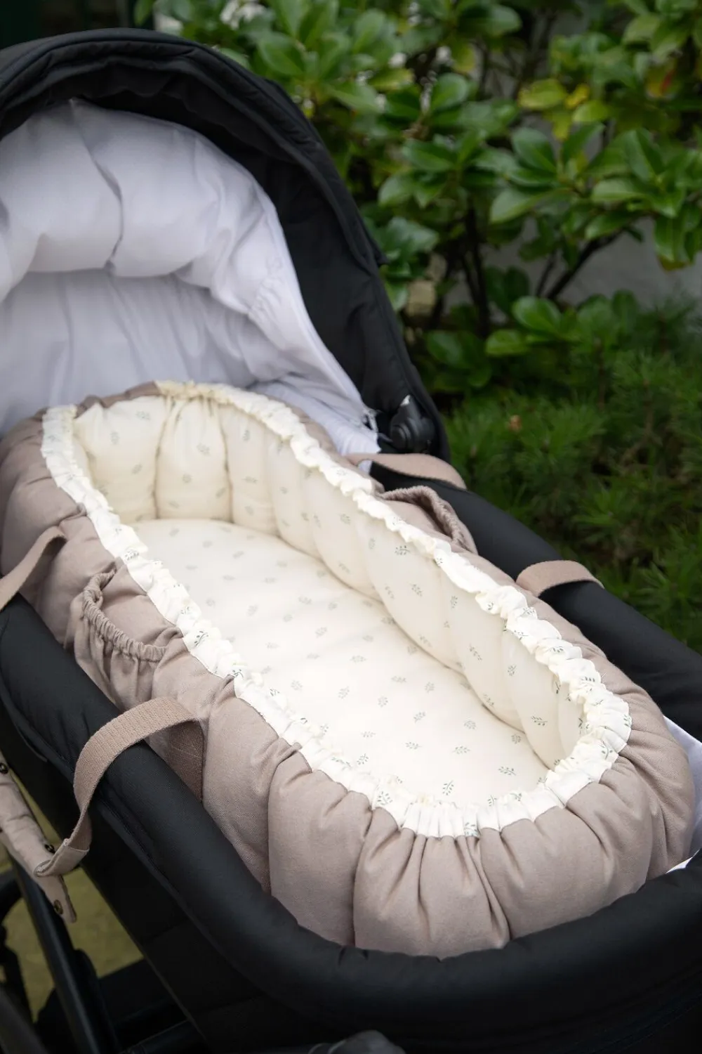 Sebra 3-i-1 Babynest, Sophora Leaves New