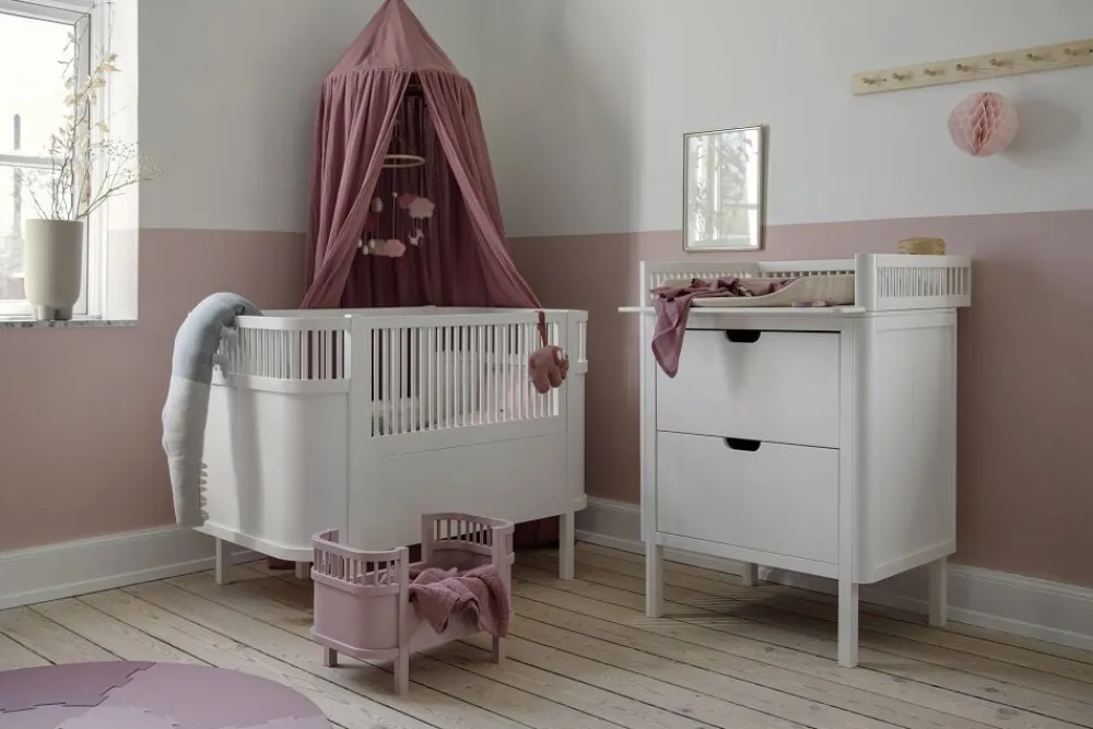 Børn Sebra Sengen, Baby & Jr. , classic white