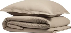 Magasin du Nord Collection Sengelinned i bomuldssatin Moonrock Sale
