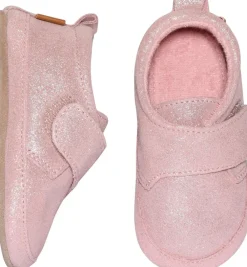 Børn Melton Shimmer leather slippers