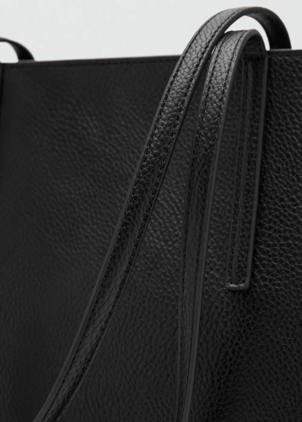 Shopper bag with double handle>MANGO Online