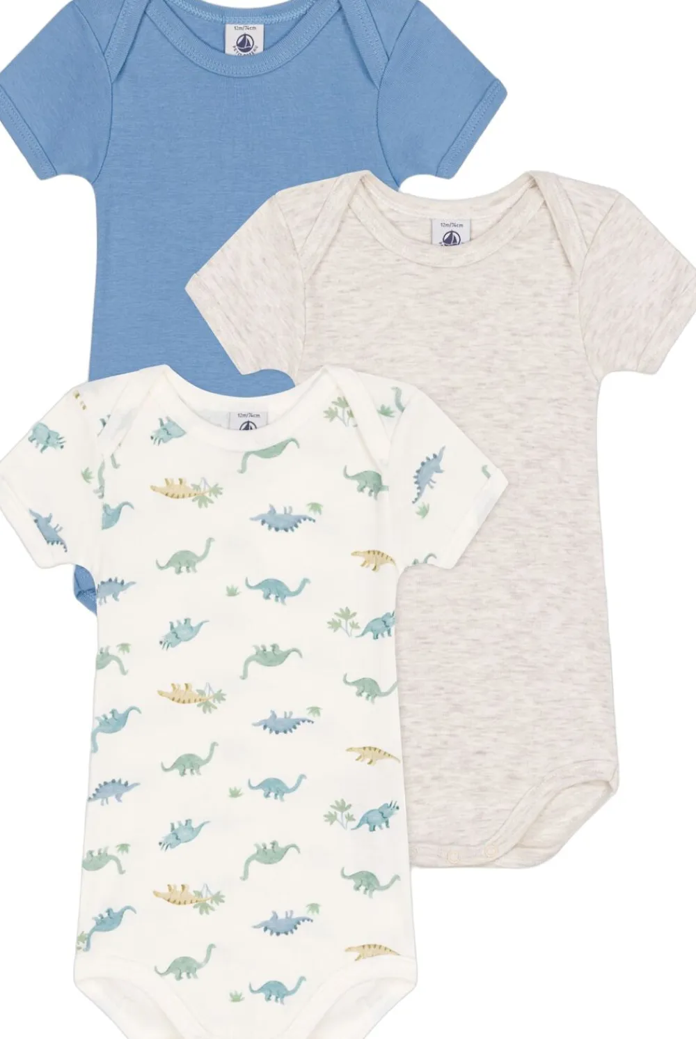 SHORT SLEEVE BODYSUIT 3M>Petit Bateau