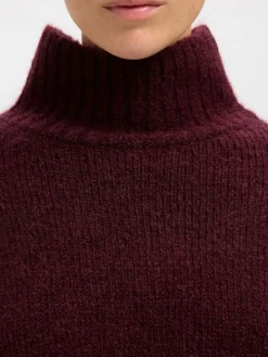 Dame Selected SLFGABRIELLA LS KNIT HIGH NECK NOOS
