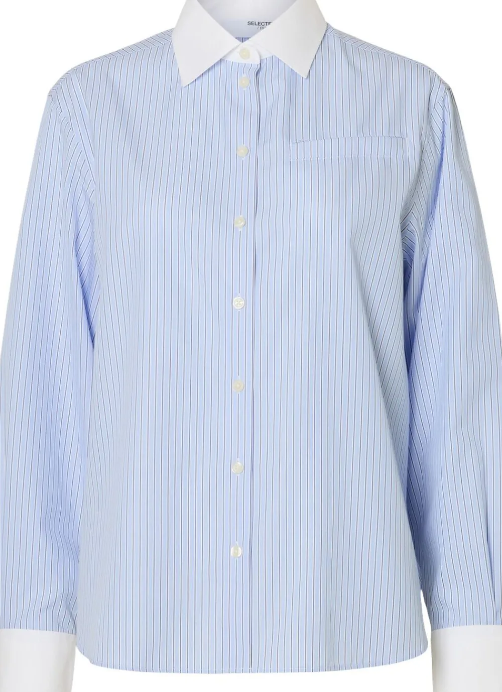 Dame Selected SLFILINA RELAXED CONTRAST LS SHIRT