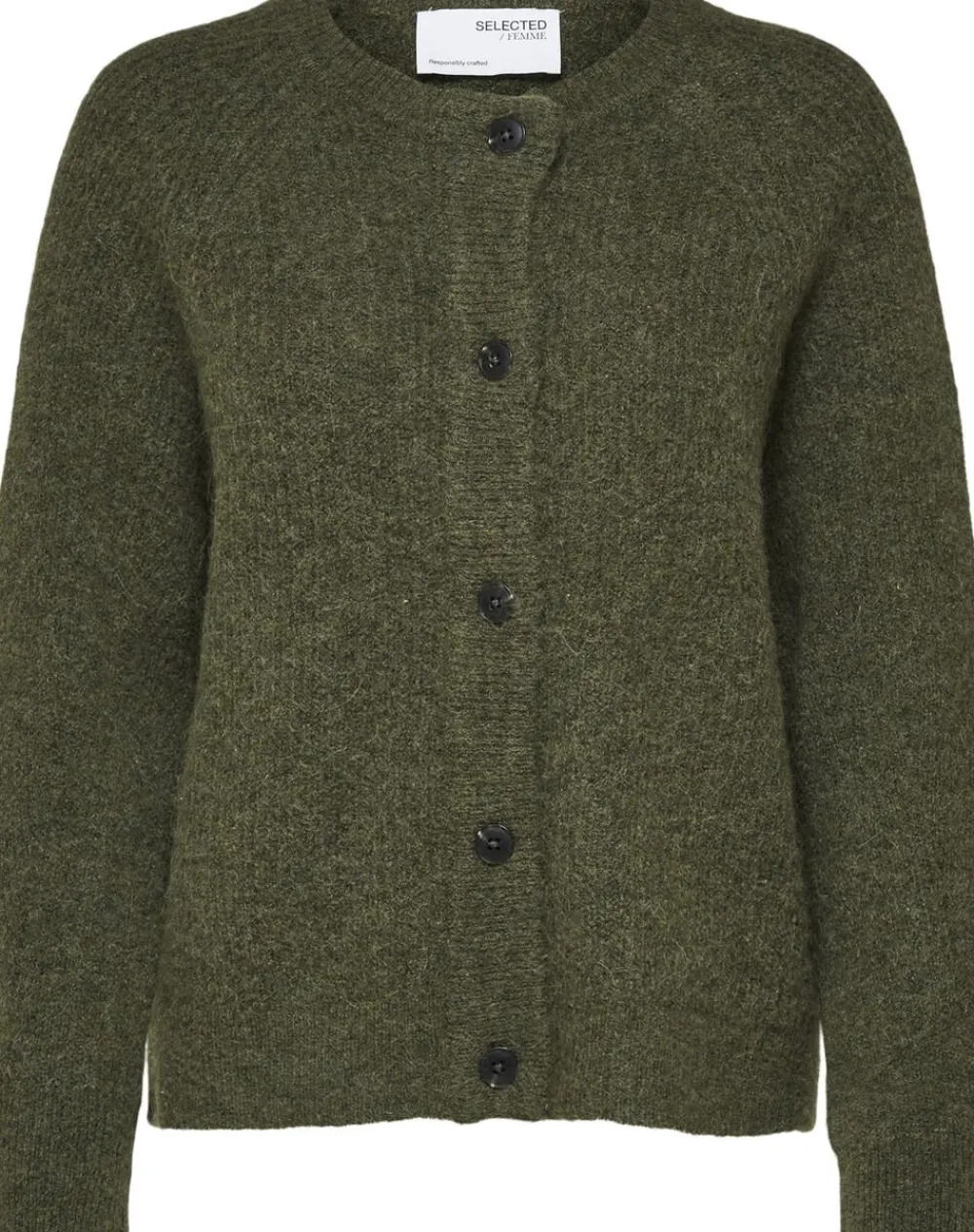 SLFLULU LS ALPACA BLEND KNIT SHORT CARDIGAN B>Selected