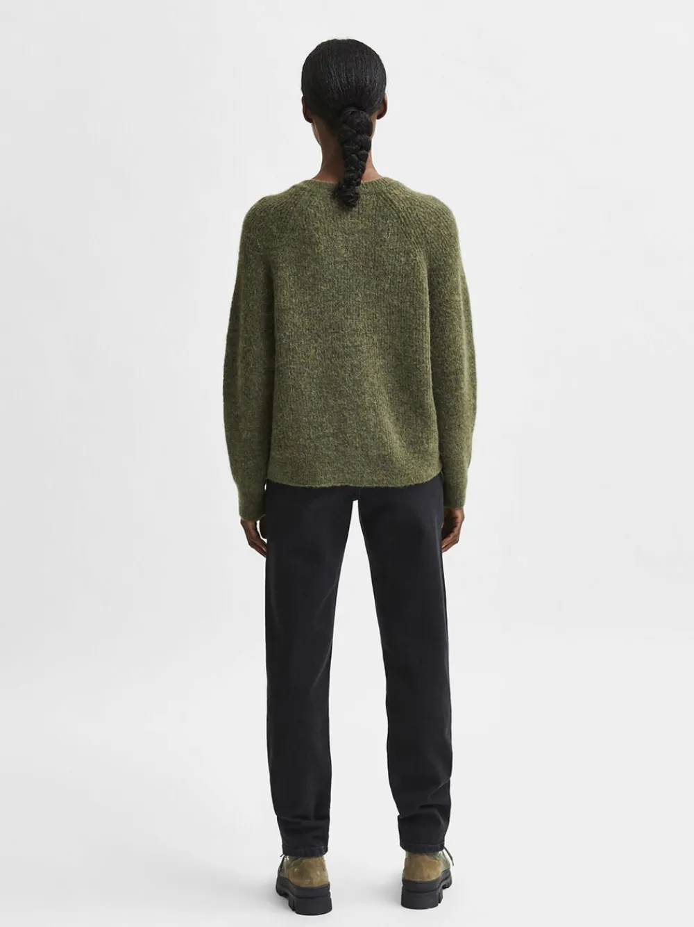 SLFLULU LS ALPACA BLEND KNIT SHORT CARDIGAN B>Selected