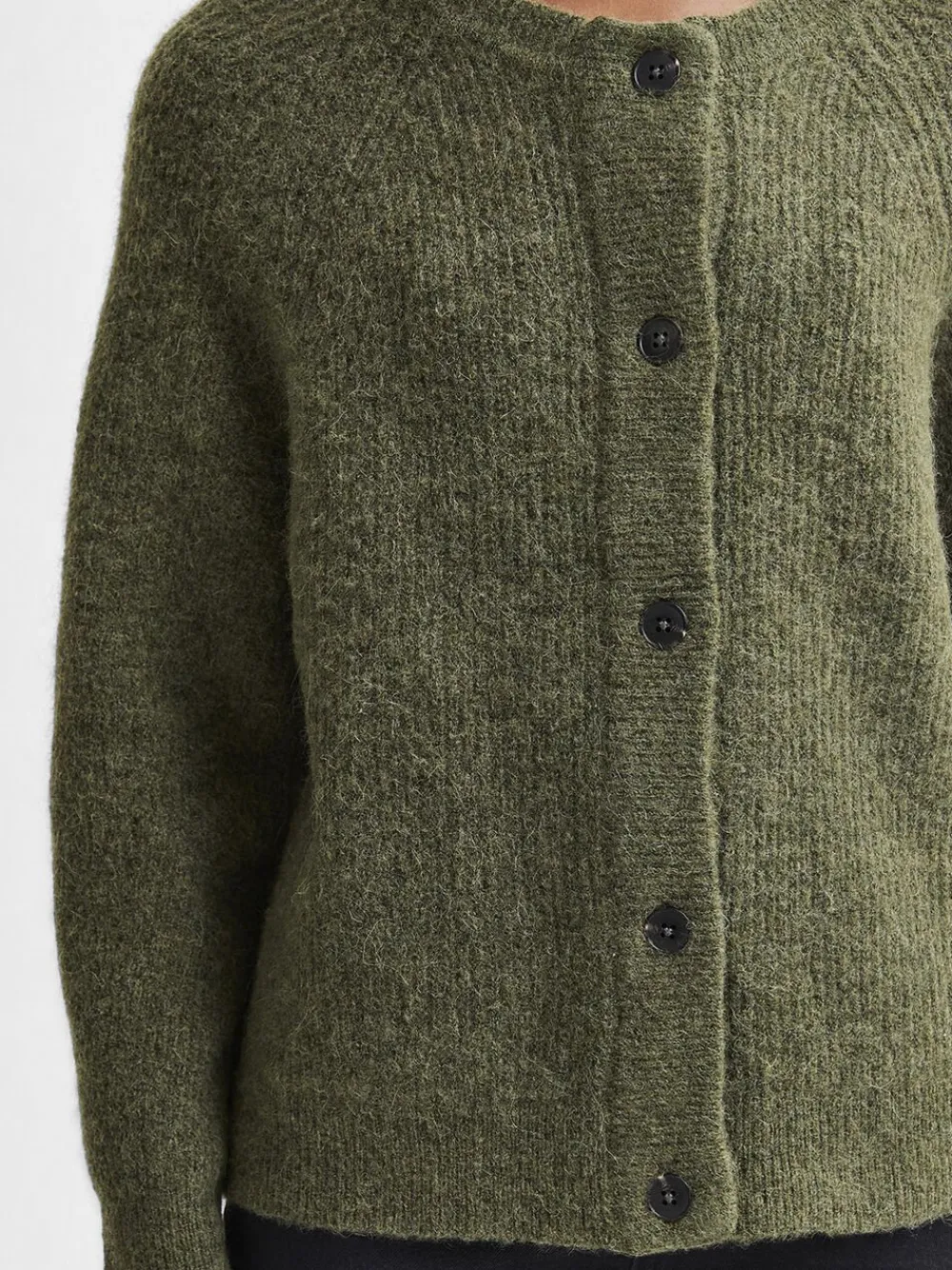 SLFLULU LS ALPACA BLEND KNIT SHORT CARDIGAN B>Selected