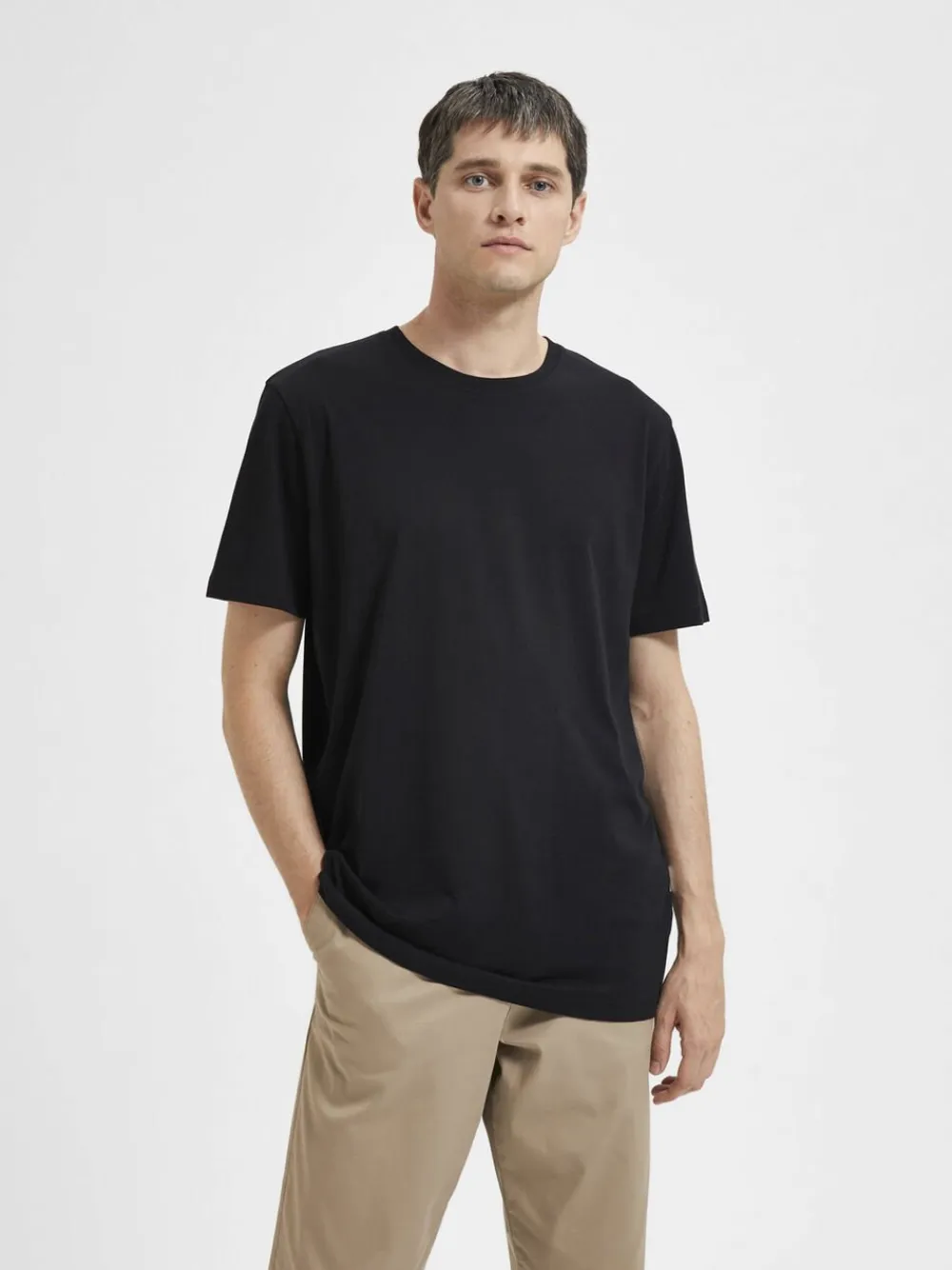 SLHASPEN SS O-NECK TEE NOOS>Selected New