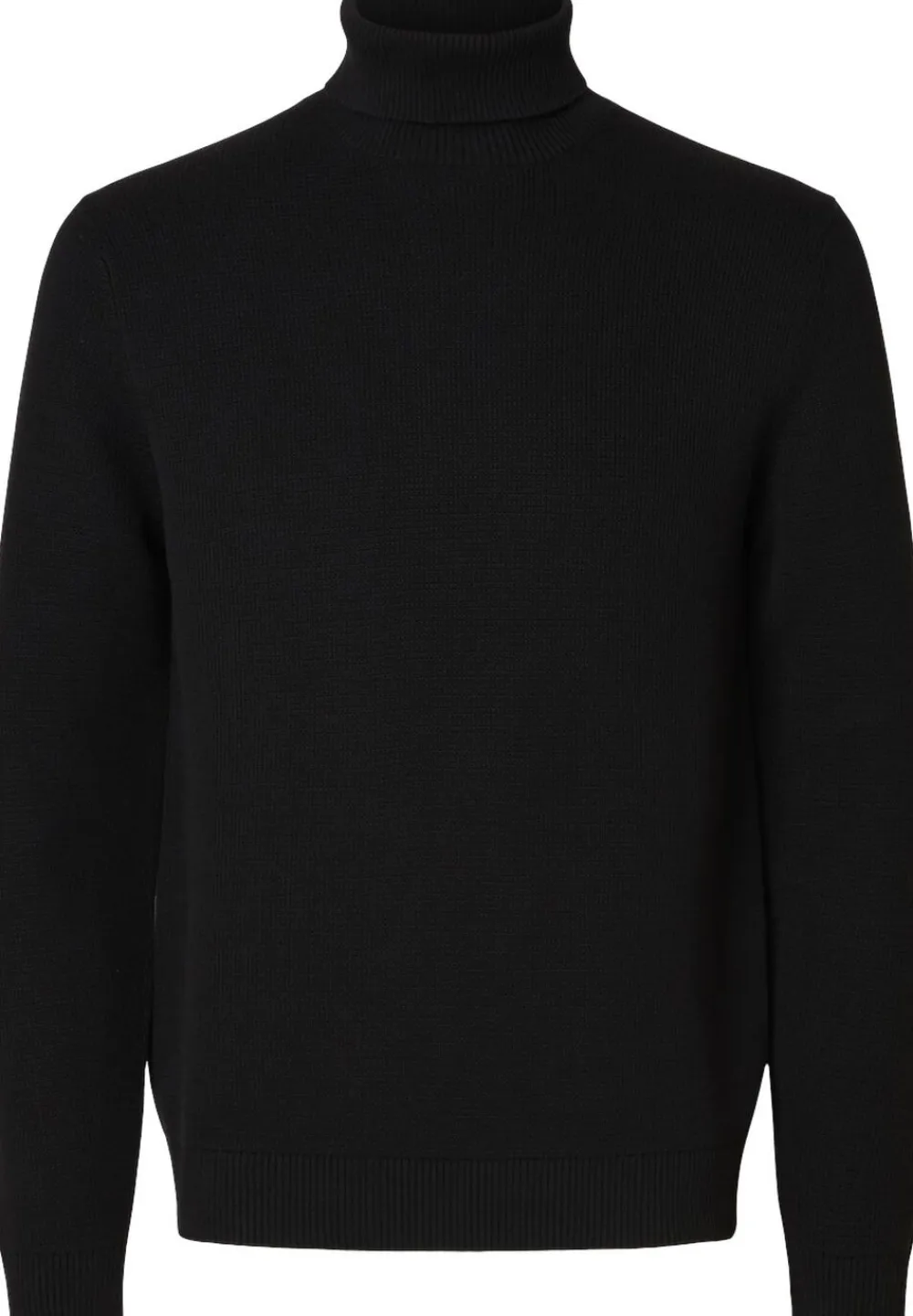 Selected SLHDANE LS KNIT STRUCTURE ROLL NECK