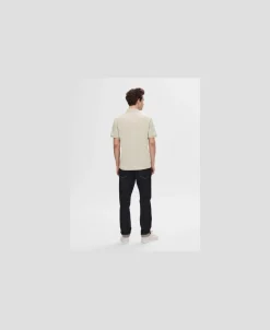 Selected SLHFAVE ZIP SS POLO NOOS