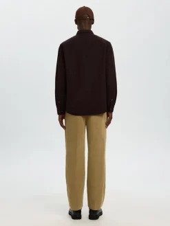 SLHREGNOAH MIX BDWN LS SHIRT CAMP><noscript><img width=
