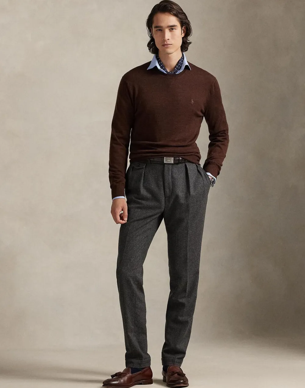 Polo Ralph Lauren Slim Fit Washable Wool Crewneck Sweater
