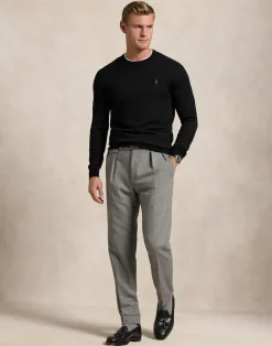 Polo Ralph Lauren Slim Fit Washable Wool Crewneck Sweater Sort Discount