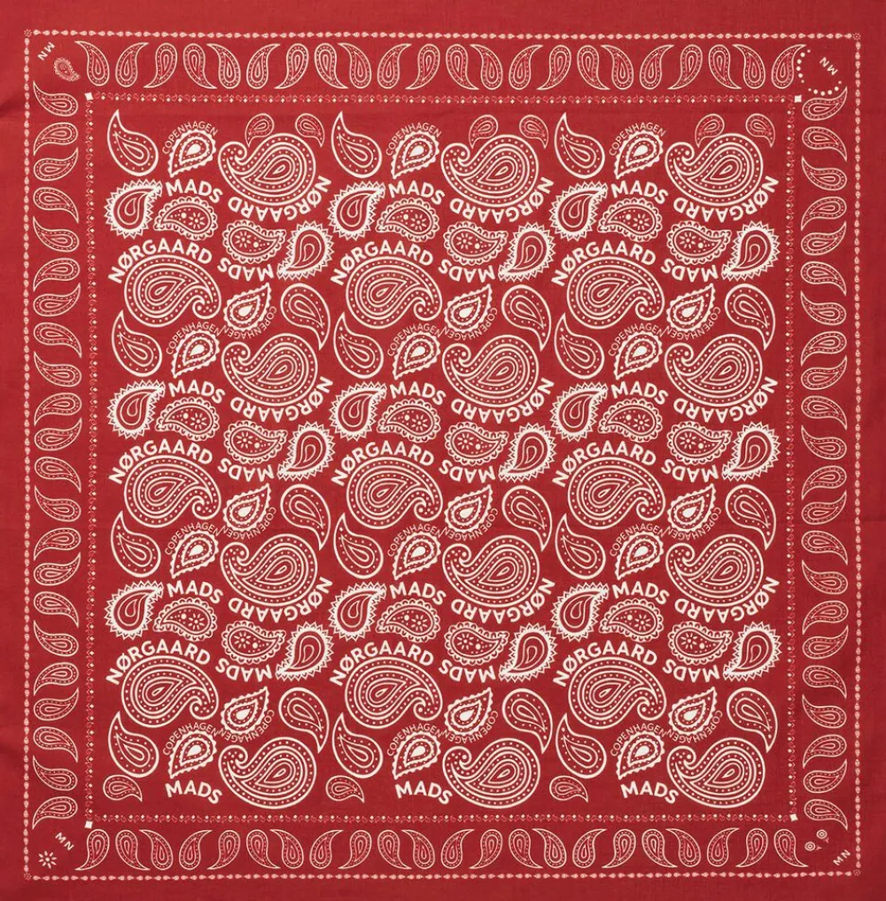 Soft Cotton Paisley Scarf Solid>Mads Nørgaard - Copenhagen Best